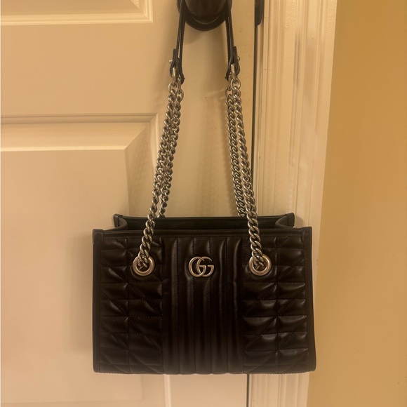 Gucci Black Quilted Leather Shoulder Bag - Picture 1 of 8
